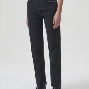 90's Pinch Waist in Black Tea